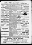 Santa Fe Daily New Mexican, 04-30-1891 by New Mexican Printing Company