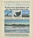 The Shiwi Messenger, Special Edition- Help Save Zuni Salt Lake (2002) by Cal Seciwa, Zuni Salt Lake Coalition, Brian Segee, George Kanesta, Brandon Calavaza, Sierra Club, Kay Redman, Bob Barnard, and Wells Mahkee Jr.