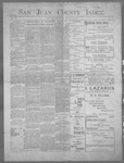 San Juan County Index, 05-19-1899 by L. C. Grove