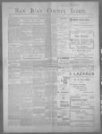 San Juan County Index, 05-26-1899 by L. C. Grove