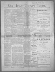 San Juan County Index, 06-23-1899 by L. C. Grove