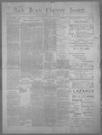 San Juan County Index, 08-04-1899 by L. C. Grove