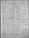 San Juan County Index, 10-25-1901
