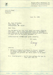 12. Letter from Lawrence Peel Ashmead to Tony Hillerman