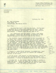 14. Letter from Lawrence Peele Ashmead to Tony Hillerman