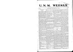 U.N.M. Weekly, Volume 007, No 5, 10/1/1904 by University of New Mexico