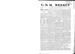 U.N.M. Weekly, Volume 007, No 8, 10/22/1904 by University of New Mexico