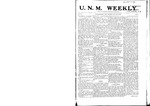 U.N.M. Weekly, Volume 007, No 9, 10/29/1904 by University of New Mexico