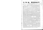 U.N.M. Weekly, Volume 007, No 11, 11/12/1904 by University of New Mexico