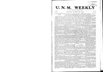 U.N.M. Weekly, Volume 007, No 12, 11/19/1904 by University of New Mexico