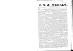 U.N.M. Weekly, Volume 007, No 13, 11/26/1904 by University of New Mexico