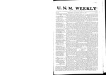 U.N.M. Weekly, Volume 007, No 27, 3/18/1905 by University of New Mexico