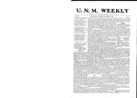 U.N.M. Weekly, Volume 008, No 5 9/23/1905 by University of New Mexico