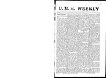 U.N.M. Weekly, Volume 008, No 8, 10/14/1905 by University of New Mexico