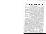 U.N.M. Weekly, Volume 008, No 9, 10/21/1905 by University of New Mexico