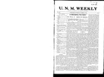 U.N.M. Weekly, Volume 008, No 14, 11/25/1905 by University of New Mexico