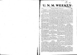 U.N.M. Weekly, Volume 009, No 1, 8/25/1906