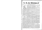 U.N.M. Weekly, Volume 009, No 5, 9/22/1906 by University of New Mexico