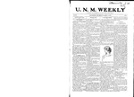 U.N.M. Weekly, Volume 009, No 8, 10/13/1906 by University of New Mexico