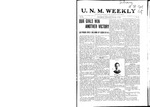 U.N.M. Weekly, Volume 009, No 20, 1/19/1907 by University of New Mexico