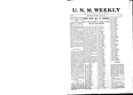 U.N.M. Weekly, Volume 009, No 33, 4/20/1907 by University of New Mexico