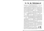 U.N.M. Weekly, Volume 010, No 2, 8/24/1907 by University of New Mexico