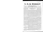 U.N.M. Weekly, Volume 010, No 5, 9/14/1907