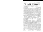 U.N.M. Weekly, Volume 010, No 6, 9/21/1907 by University of New Mexico