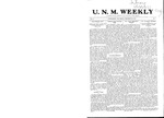 U.N.M. Weekly, Volume 010, No 7, 9/28/1907 by University of New Mexico