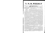 U.N.M. Weekly, Volume 010, No 16, 11/30/1907 by University of New Mexico