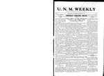 U.N.M. Weekly, Volume 010, No 19, 12/21/1907