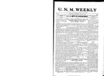 U.N.M. Weekly, Volume 010, No 20, 1/11/1908 by University of New Mexico