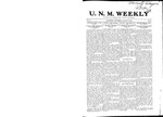 U.N.M. Weekly, Volume 010, No 21, 1/18/1908 by University of New Mexico