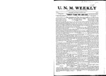 U.N.M. Weekly, Volume 010, No 22, 1/25/1908 by University of New Mexico