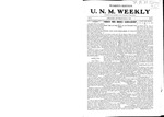 U.N.M. Weekly, Volume 010, No 28, 3/7/1908 by University of New Mexico