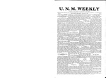 U.N.M. Weekly, Volume 011, No 2, 8/22/1908 by University of New Mexico