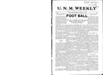 U.N.M. Weekly, Volume 011, No 5, 9/12/1908 by University of New Mexico