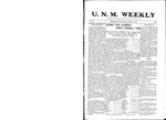 U.N.M. Weekly, Volume 011, No 8, 10/10/1908 by University of New Mexico