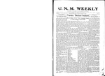 U.N.M. Weekly, Volume 011, No 10, 10/24/1908 by University of New Mexico