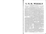 U.N.M. Weekly, Volume 011, No 11, 10/31/1908 by University of New Mexico