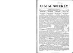 U.N.M. Weekly, Volume 011, No 14, 11/21/1908 by University of New Mexico