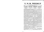 U.N.M. Weekly, Volume 011, No 18, 12/19/1908