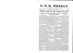 U.N.M. Weekly, Volume 011, No 29, 3/27/1909 by University of New Mexico