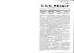 U.N.M. Weekly, Volume 011, No 32, 4/17/1909 by University of New Mexico