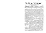 U.N.M. Weekly, Volume 011, No 34, 5/1/1909 by University of New Mexico