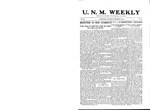 U.N.M. Weekly, Volume 012, No 12, 9/4/1909 by University of New Mexico