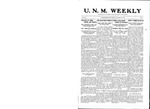 U.N.M. Weekly, Volume 012, No 7, 10/9/1909