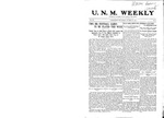 U.N.M. Weekly, Volume 012, No 9, 10/23/1909