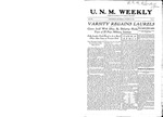 U.N.M. Weekly, Volume 012, No 10, 10/30/1909 by University of New Mexico