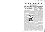 U.N.M. Weekly, Volume 012, No 14, 11/27/1909 by University of New Mexico